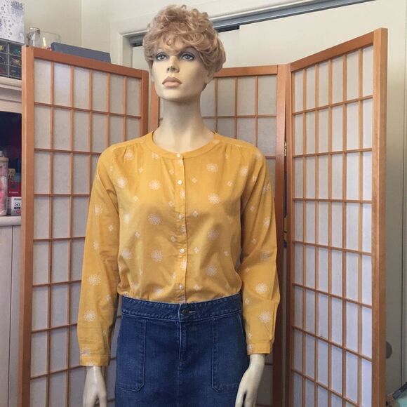 LOFT outlet Petite Button Down Blouse Small - Picture 1 of 8